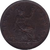 1863 HALFPENNY ( AUNC ) - Halfpenny - Cambridgeshire Coins