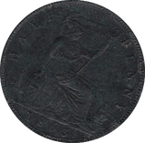 1863 HALFPENNY ( AUNC ) STAINED MISALIGNED REV / OBV - Halfpenny - Cambridgeshire Coins