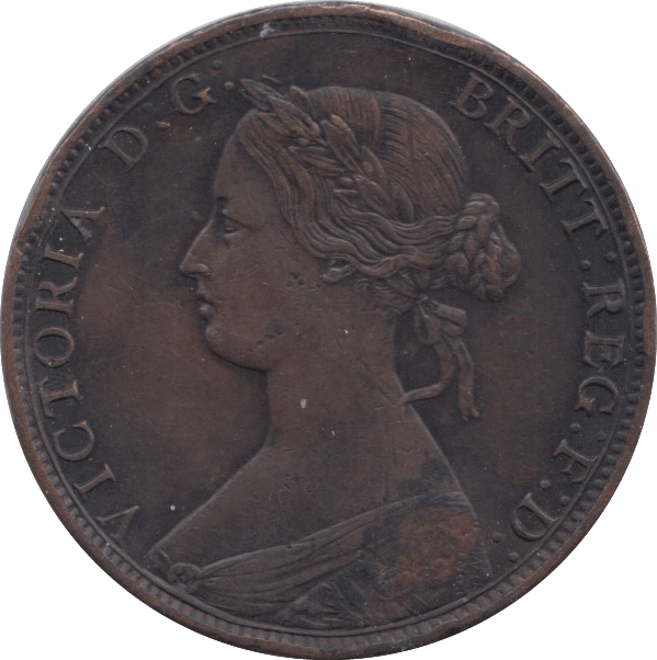 1863 HALFPENNY ( GVF ) 8 - Halfpenny - Cambridgeshire Coins