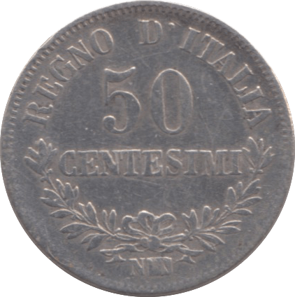 1863 ITALY CENTESIMI - SILVER WORLD COINS - Cambridgeshire Coins