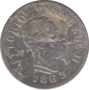 1863 ITALY CENTESIMI - SILVER WORLD COINS - Cambridgeshire Coins