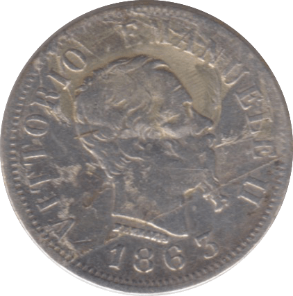 1863 ITALY CENTESIMI - SILVER WORLD COINS - Cambridgeshire Coins