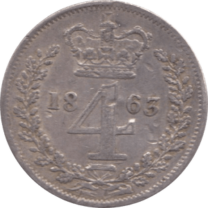 1863 MAUNDY FOURPENCE ( VF ) 1 - Maundy Coins - Cambridgeshire Coins