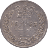 1863 MAUNDY FOURPENCE ( VF ) 1 - Maundy Coins - Cambridgeshire Coins