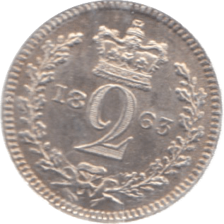 1863 MAUNDY TWOPENCE ( UNC ) - Maundy Coins - Cambridgeshire Coins