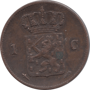 1863 ONE CENT NETHERLANDS REF H163 - WORLD COINS - Cambridgeshire Coins