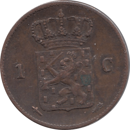 1863 ONE CENT NETHERLANDS REF H163 - WORLD COINS - Cambridgeshire Coins