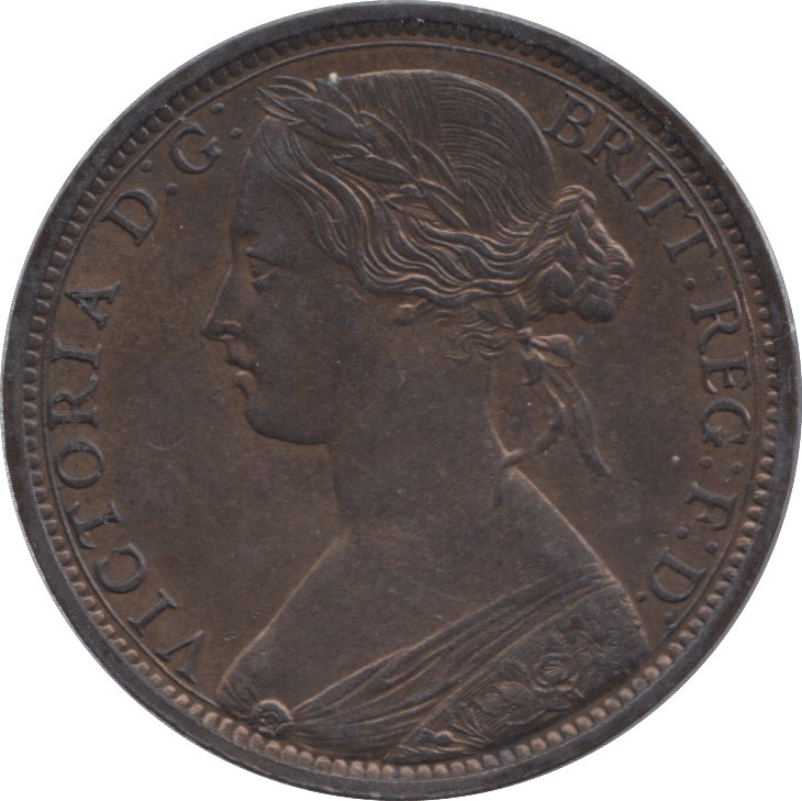 1863 PENNY ( AUNC ) - Penny - Cambridgeshire Coins
