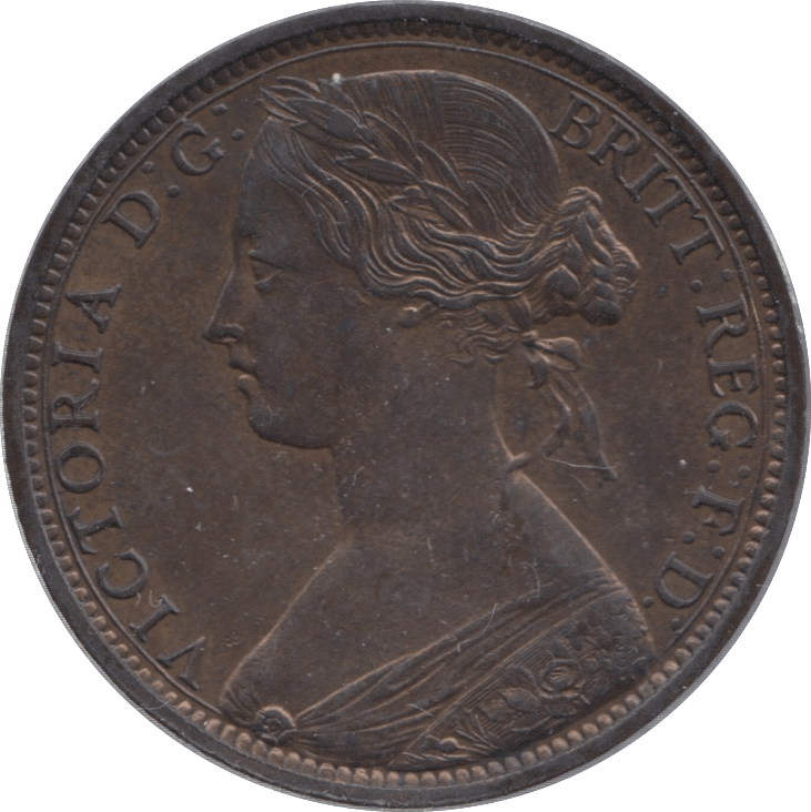 1863 PENNY ( AUNC ) - Penny - Cambridgeshire Coins
