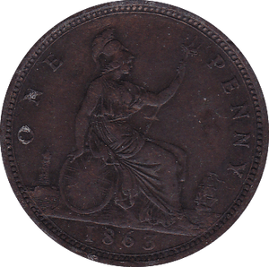 1863 PENNY ( EF ) - Penny - Cambridgeshire Coins