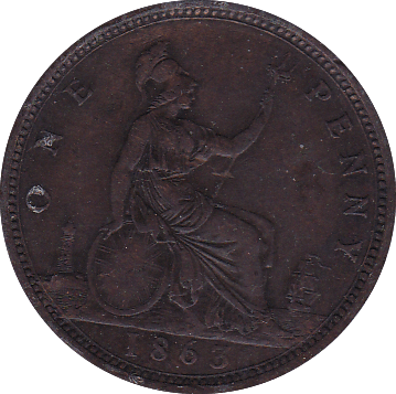 1863 PENNY ( EF ) - Penny - Cambridgeshire Coins