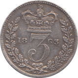 1863 THREEPENCE ( GF ) - Threepence - Cambridgeshire Coins