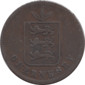 1864 4 DOUBLES GUERNSEY - WORLD COINS - Cambridgeshire Coins