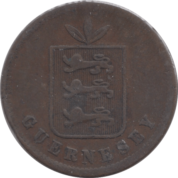 1864 4 DOUBLES GUERNSEY - WORLD COINS - Cambridgeshire Coins
