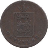1864 4 DOUBLES GUERNSEY - WORLD COINS - Cambridgeshire Coins