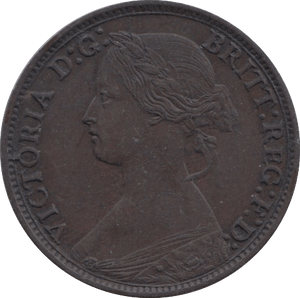 1864 FARTHING ( AUNC ) 1 - Farthing - Cambridgeshire Coins