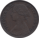 1864 FARTHING ( AUNC ) 1 - Farthing - Cambridgeshire Coins