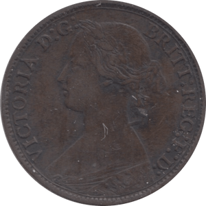 1864 FARTHING ( FAIR ) - Farthing - Cambridgeshire Coins
