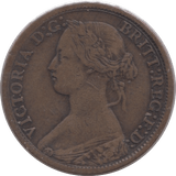 1864 FARTHING ( FINE ) 2 - Farthing - Cambridgeshire Coins