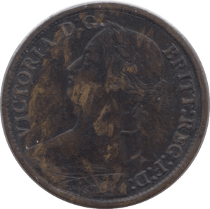1864 FARTHING ( FINE ) - Farthing - Cambridgeshire Coins