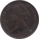 1864 FARTHING ( VF ) 1 - Farthing - Cambridgeshire Coins