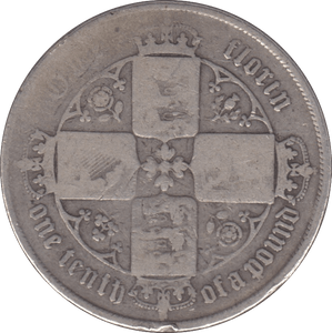 1864 FLORIN ( NF ) DIE 5 - FLORIN - Cambridgeshire Coins
