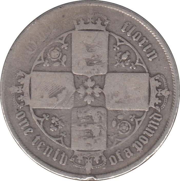 1864 FLORIN ( NF ) DIE 5 - FLORIN - Cambridgeshire Coins