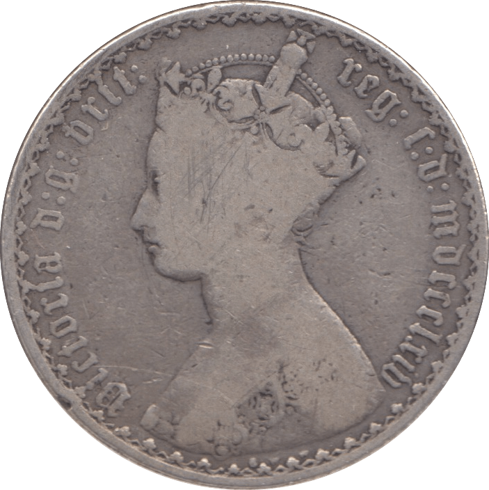 1864 FLORIN ( NF ) DIE 5 - FLORIN - Cambridgeshire Coins