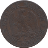 1864 FRANCE NAPOLEON 5 CENTINES - WORLD COINS - Cambridgeshire Coins