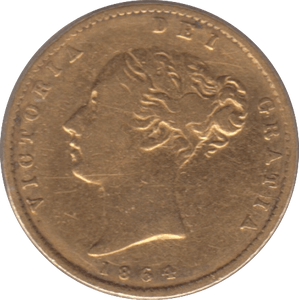 1864 GOLD HALF SOVEREIGN ( GF ) - Half Sovereign - Cambridgeshire Coins