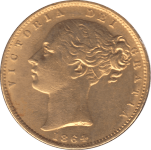 1864 GOLD SOVEREIGN ( GVF ) DIE 36 - Sovereign - Cambridgeshire Coins