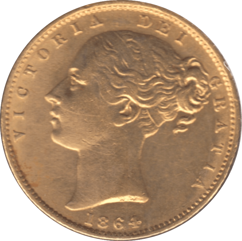 1864 GOLD SOVEREIGN ( GVF ) DIE 36 - Sovereign - Cambridgeshire Coins