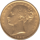 1864 GOLD SOVEREIGN ( GVF ) DIE 85 - Sovereign - Cambridgeshire Coins