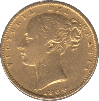 1864 GOLD SOVEREIGN ( GVF ) - Sovereign - Cambridgeshire Coins