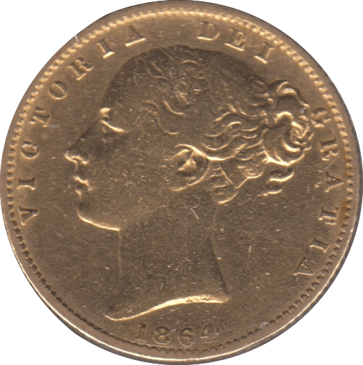 1864 GOLD SOVEREIGN ( VF ) DIE 38 - Sovereign - Cambridgeshire Coins