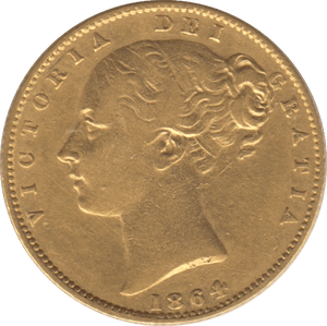 1864 GOLD SOVEREIGN ( VF ) DIE 49 - Sovereign - Cambridgeshire Coins