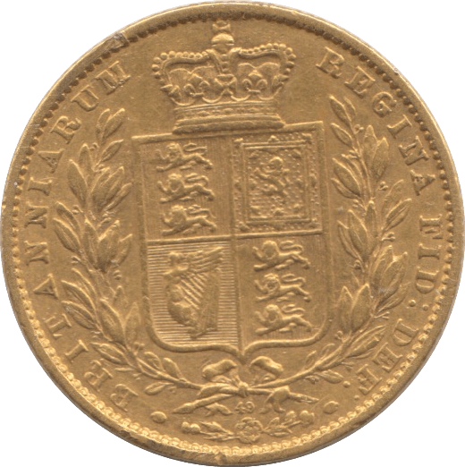 1864 GOLD SOVEREIGN ( VF ) DIE 49 - Sovereign - Cambridgeshire Coins