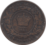 1864 ONE CENT NEW BRUNSWICK - WORLD coins - Cambridgeshire Coins