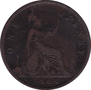 1864 PENNY ( GF ) B - Penny - Cambridgeshire Coins