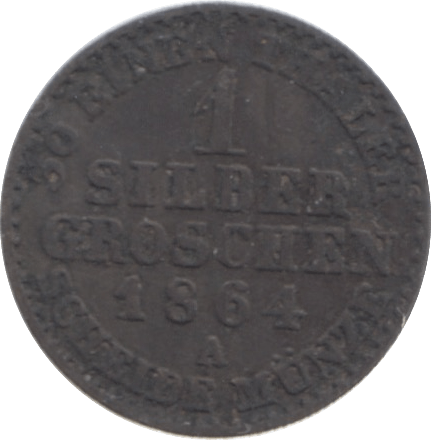 1864 PRUSSIA ONE SILBER - WORLD COINS - Cambridgeshire Coins