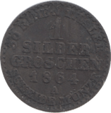 1864 PRUSSIA ONE SILBER - WORLD COINS - Cambridgeshire Coins