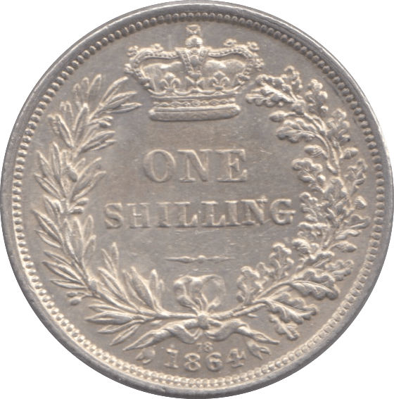1864 SHILLING ( AUNC ) DIE 78 - Shilling - Cambridgeshire Coins