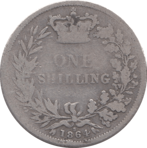1864 SHILLING DIE 3 ( FAIR ) - Shilling - Cambridgeshire Coins