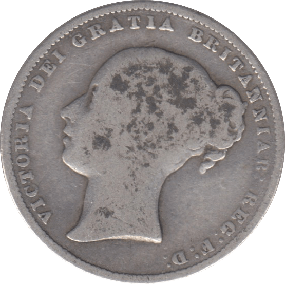 1864 SHILLING DIE 3 ( FAIR ) - Shilling - Cambridgeshire Coins