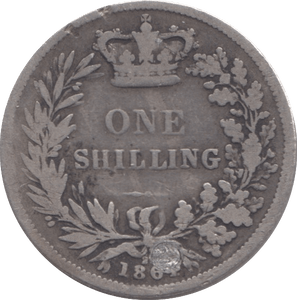 1864 SHILLING ( FAIR ) PLUGGED - Shilling - Cambridgeshire Coins