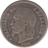 1864 SILVER 50 CENTIMES FRANCE - WORLD COINS - Cambridgeshire Coins