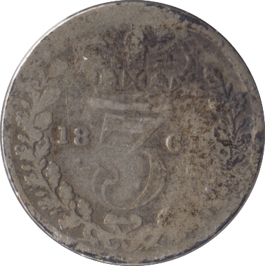 1864 SILVER THREEPENCE ( FAIR ) - Threepence - Cambridgeshire Coins