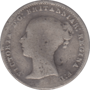 1864 SILVER THREEPENCE ( FAIR ) - Threepence - Cambridgeshire Coins