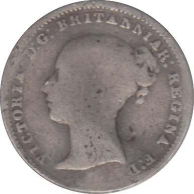 1864 SILVER THREEPENCE ( FAIR ) - Threepence - Cambridgeshire Coins