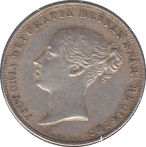 1864 SIXPENCE ( EF ) DIE 7 - Sixpence - Cambridgeshire Coins
